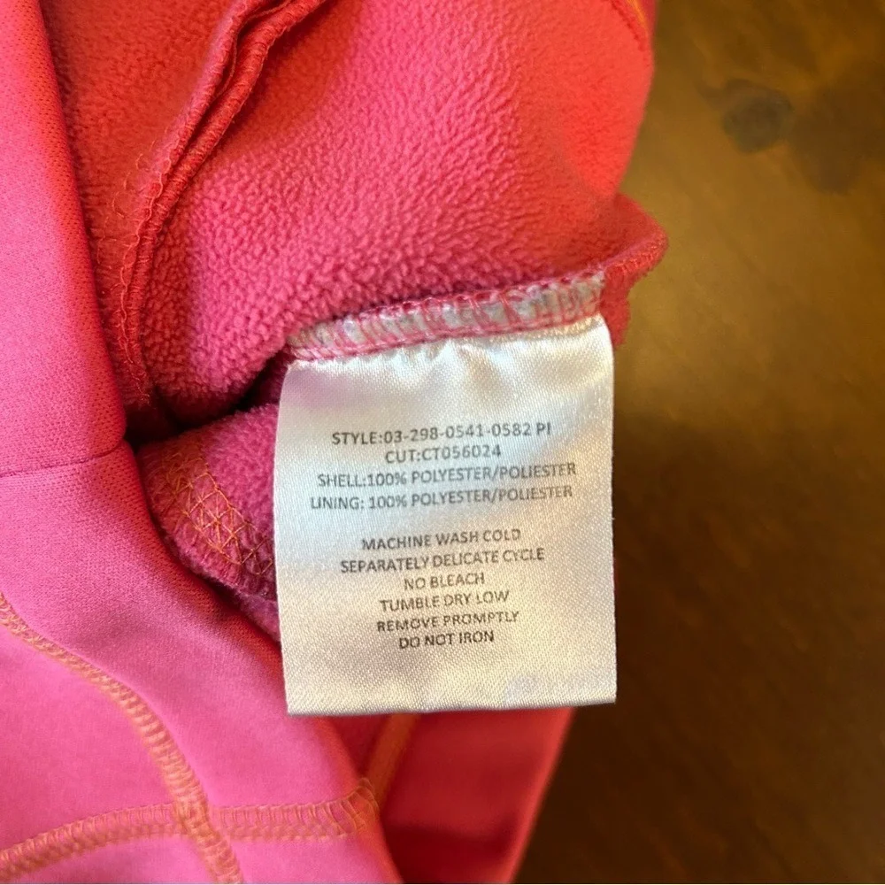 Roper Girls Fleece Lined Softshell Vest XS Pink Western Zip-Up